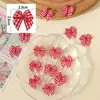 En Stock Lazo Envuelto de Cuadros de 1 cm Cinta Escocesa Lazo Decorativo Ropa Accesorio para el Cabello Decoración DIY