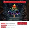 Árbol de Navidad Colorido de Amazon Decoraciones Navideñas Pegatinas Electrostáticas para Ventanas Diseño de Escena Pegatinas para Puertas de Vidrio Transfronterizo