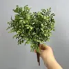 Planta Artificial con 5 Ramas, Decoración de Planta Verde Hierba de Milán, Flor Artificial Hojas de Milán, Decoración para el Hogar, Material de Hoja de Bola de Milán para Colgar en el Techo
