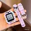Aplicable al reloj inteligente Little Genius z7s/z8a/z9/z10 correa de silicona d5/z12 funda protectora impresa en degradado
