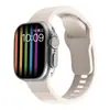 Adequado para Todas as Séries de Relógios Apple Watch de Geração S1-0 Pulseira Esportiva Inteligente de Silicone Cor Pura Onda Ultra