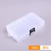 Caja vacía de PP con cierre, para guardar cuentas, joyería, coleteros, suministros para uñas, piezas pequeñas y papelería