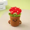 Nuevo Macetero de Planta de Hilo de Nomeolvides Creativo de Punto de Amazon, Lindo y Alentador Macetero de Planta de Ganchillo de Nomeolvides
