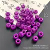 Anéis de Corrida de Jade, Anéis Redondos de Furo Grande Verde Ba Shan, Contas de Ábaco em Forma de Rosca, Contas Espaçadoras, Acessórios para Joias, Materiais para DIY no Atacado