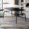 Mesa de comedor de losa de roca, adecuada para apartamentos pequeños, un juego de comedor elegante para la sala de estar, una combinación de mesa y sillas de comedor para el hogar de lujo ligero