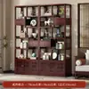 Estante Bogu novo estilo chinês armário de chá prateleira de armazenamento vitrine de chá sala de estar estante divisória não de madeira maciça multicamadas Pavilhão Duobao