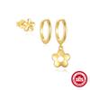 S925 prata esterlina bonito flor brincos de diamante brincos Europa e Estados Unidos quente INS minimalista brincos brincos terno