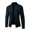 2024 Comércio Exterior Transfronteiriço Amazon Tricô Chenille Outono e Inverno Gola Alta Casual Cardigan Suéter Masculino