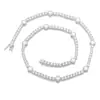 Pulseira de Trevo de Quatro Folhas Transfronteiriça Europeia e Americana Colar Tennis para Mulheres, Acessório de Corrente para Suéter Clavícula Exquisito e de Alto Padrão, Novo Produto de Inverno