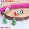 Peluca Rastas Cabello Trenzado Pasador Decorativo Anillo para el Cabello Aleación Goteo de Aceite Colgante de Papá Noel Colgante Joyería DIY