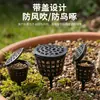 Caja de Fertilizante al por Mayor, Cesta para Fertilizante de Bonsái, Caja de Fertilizante de Plástico con Tapa abatible, Caja de Fertilizante para Plantas, Herramienta de Protección Solar