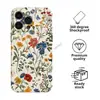 Capa para Celular Filme iPhone 18 Pro Flores Silvestres Coloridas Retrô Francesa Apple 14p Floral Pequeno Artístico Cobertura Total Capa Dura