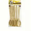 Cuchara de Madera Dibujos Animados Cuchara de Bambú Café Helado Cuchara para Helado Mermelada Uso Diario Cuchara de Bambú Postre Alto Valor