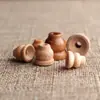 Accesorios para Cuentas de Oración Budistas: Gorros de Buda estilo Xizang natural, Pulseras de cuentas de oración para hacer tú mismo, Conectores de cabeza de Buda, Madera de melocotón al por mayor