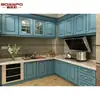 Armários Estilo Americano em Guangzhou, Armários de Cozinha Personalizados para a Casa Toda, Portas de Armário Inteiras em Madeira Maciça, Armários de Cozinha Estilo Europeu em Tronco, Fabricado em Fábrica