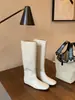 Versão em pele de ovelha, com 4 cm de aumento interno de altura, botas versáteis de sola plana para mulheres, macias, de cano alto, bico quadrado, botas de corte justo, botas longas