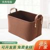 Cesta de fieltro para guardar artículos del hogar, organizador de refrigerios, ropa, tela, plegable, personalizada