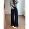 Elegante e descontraído Obtenha instantaneamente jeans skinny, retos, tonificados, de cintura alta, perna reta, perna larga Outono H092303