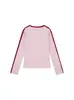 Camiseta de Manga Larga con Cuello en V y Costuras de Diamantes Calientes de Hello Kitty Dulce y Fresca para Mujer 2025 Otoño Nuevo Look Adelgazante Top Corto