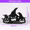 2025 Amazon Nuevo Halloween Gato Negro de Madera Calabaza de Terror Adornos de Escritorio Accesorios de Decoración de Atmósfera de Halloween