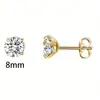 Brincos Europeus e Americanos Transfronteiriços em estoque Zircônia de Garra Quatro Pontas Peça Única Brincos com Fecho Borboleta de Aço Inoxidável Brincos de Piercing Conjunto de Brincos
