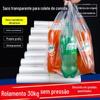 3 Seda 5 Seda Transparente Comida Supermercado Loja Compras Sacola de Plástico Mochila Colete Embalagem Sacola Embalagem para Levar Sacola Branca