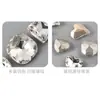 Rincones de fondo puntiagudo blanco accesorios para uñas de arte de uñas de influencer rincones transparentes súper brillantes corazón gordo cuadrado gota de agua paquete mixto de rincones blancos accesorios para uñas