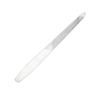Lixa de Unha de Aço Inoxidável, Lixa de Manicure Dupla Face, Lixa de Unha Polidora Extra Longa, Removedor de Cutícula de Duas Pontas, Empurrador de Cutícula de Aço, Ferramenta para Nail Art