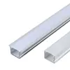 Luz lineal LED, lámpara lineal, ranura de luz empotrada, canal de aluminio, luz lineal en forma de U montada en superficie y oculta, luz lineal de aleación de aluminio