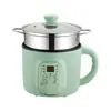Sartén eléctrica multifuncional, olla eléctrica antiadherente, olla eléctrica pequeña para el hogar, mini olla eléctrica caliente para dormitorio, olla todo en uno para cocinar arroz y saltear