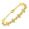 Venta Caliente Transfronteriza Europea y Americana Moda Lujo Ligero Aleación de Zinc con Strass Pulsera Magnética para Hombres y Mujeres Parejas En Stock Envío Rápido Joyería al por Mayor