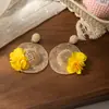 Pendientes Florales de Playa Estilo Vacacional para Mujer, Raffia Más Vendidos de Lujo de Gama Alta Estrella de Mar Salada Pendientes Statement de Nicho