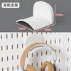 Tablero perforado de plástico sin taladro para detrás de la puerta, hecho a medida para almacenamiento de sombreros y llaves en la entrada, panel de pared decorativo para la puerta de entrada