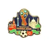 Ímã de Geladeira de Metal da Copa do Mundo de Futebol da Fifa 2026 Lembrança Cultural e Criativa Presente Versátil Personalizado Prático Decorativo Adesivo Magnético
