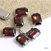 Taladro de Garra Octagonal Rectangular Strass Rectangular Vidrio Rectangular Taladro Cosido a Mano Joyería DIY Ropa Accesorios de Boda Accesorios