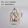Lustre Francês de Madeira Estilo Country Americano Criativo Iluminação Decorativa Nórdica para Sala de Estar, Sala de Jantar, Quarto, Corredor, Pousada