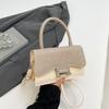 Bolsa transversal com design de nicho para primavera de 2025, bolsa feminina casual, simples, estilo ocidental, bolsa de ombro