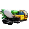 Camión de transporte para desarrollo de tierras de cultivo de montaña camión hormigonera eje de transmisión camión de transporte de concreto de boca plana