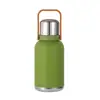 Botella de agua de gran capacidad personalizada para deportes al aire libre, portátil para uso en exteriores, botella térmica para coche, acero inoxidable 316, con asa, adecuada para preparar té