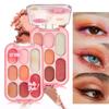 Paleta de sombras de ojos de color maestro a juego suministro directo de fábrica color mate nacarado - súper pigmentación sin caída de polvo maquillaje a prueba de agua y sudor herramienta de maquillaje de belleza portátil con ventosa magnética sombra de ojos
