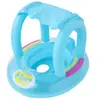 Sombrilla para asiento infantil con estampado de océano de dibujos animados asiento para bebé con campana anillo de natación engrosado