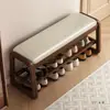 Banqueta para Trocar Sapatos em Madeira Maciça na Porta, Banqueta para Calçar Sapatos em Casa, Entrada da Casa, Armário de Sapatos, Banqueta, Banqueta de Entrada com Armazenamento Integrado