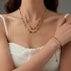 Venta Caliente Coreana Nuevo Nicho Ins Collar de Piedra de Vidrio Joyería para Mujer DIY Lujo Accesible Joyería de Gama Alta Collar al por Mayor
