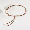 Nuevo Cinturón de Cintura Anudado para Mujer Simple Versátil Decoración de Lazo Vestido con Suéter Abrigo Cinturón Pequeño de Cuero para Mujer