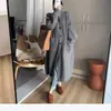Cárdigan de diseño suelto para otoño e invierno de comercio exterior, elegante, grueso, suéter largo versátil, estilo casual
