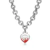 Nuevo Colgante en Forma de Corazón para Abrochar de la Marca T, Varios Estilos de Collares, Modernos y Elegantes, Selección de Influencers Populares, Diseño Clásico, Venta Directa del Fabricante