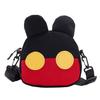 Bow bonito dos desenhos animados bolsa pequena 2024 nova moda menina menina saco de ombro das meninas saco crossbody