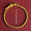 Pulsera de la Montaña Putuo con los Doce Signos del Zodíaco, Pulsera Tejida a Mano con Hilo Rojo para Parejas para el Año del Zodíaco, Nuevo Estilo Chino Cuerda de Cinco Colores