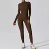 Yu An Body de Yoga de Manga Larga con Cremallera Transfronteriza Sensación Nude Body Deportivo de Fitness de Alta Intensidad 8306