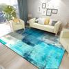 Ins Mesa de Centro Estilo Tinta Salpicada Cojín para Sofá Alfombrilla de Piso Alfombrilla para Pies Dormitorio Habitación Alfombra Grande Alfombra de Sala de Estar Terciopelo de Cristal Engrosado